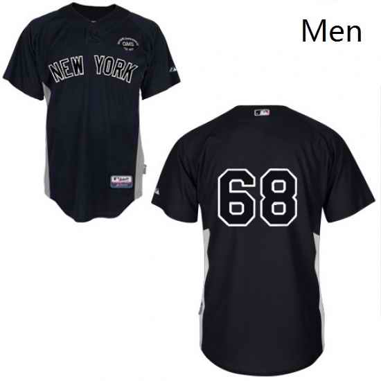 Mens Majestic New York Yankees 68 Dellin Betances Authentic Black GMS The Boss MLB Jersey